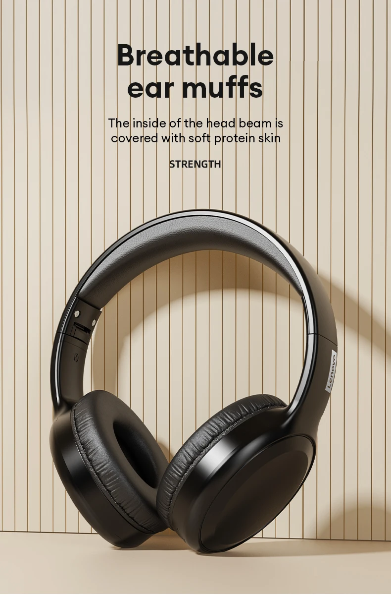 Choice Lenovo TH30 auriculares inalámbricos Bluetooth 5,3 deportivos con micrófono auriculares de música auriculares plegables de baja latencia para juegos para Xiaomi - Imagen 10