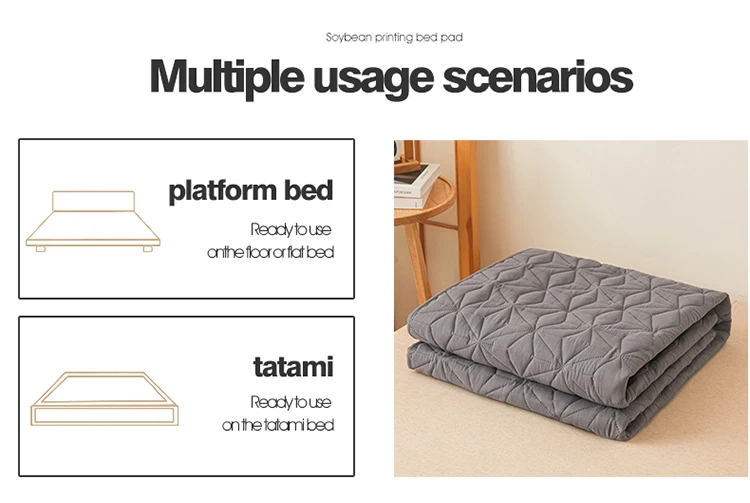 Funda impermeable con banda elástica, almohadilla protectora acolchada, colcha, Funda de colchón de invierno para cama individual/doble 140/160 - Imagen 25