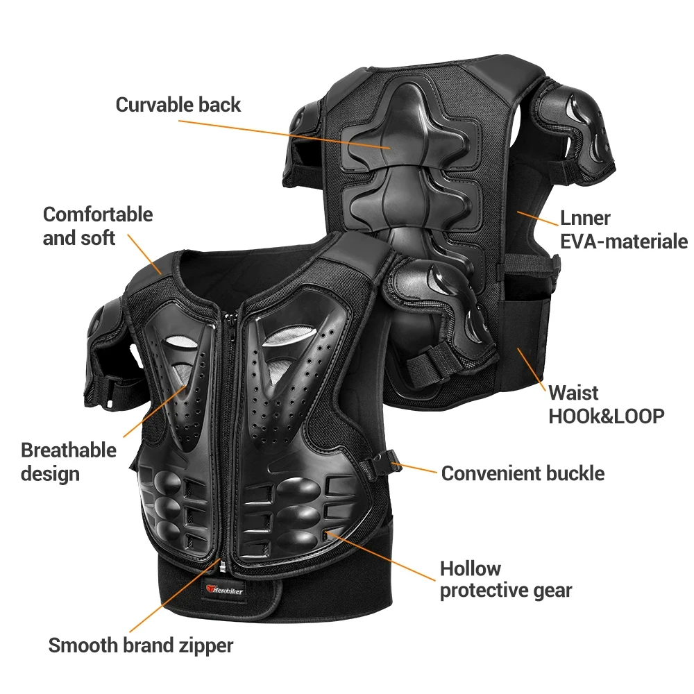 Armadura de motocicleta, chaleco de protección para el pecho, chaqueta de armadura para Motocross, armaduras protectoras, rodilleras para montar, armadura completa para Moto - Imagen 13