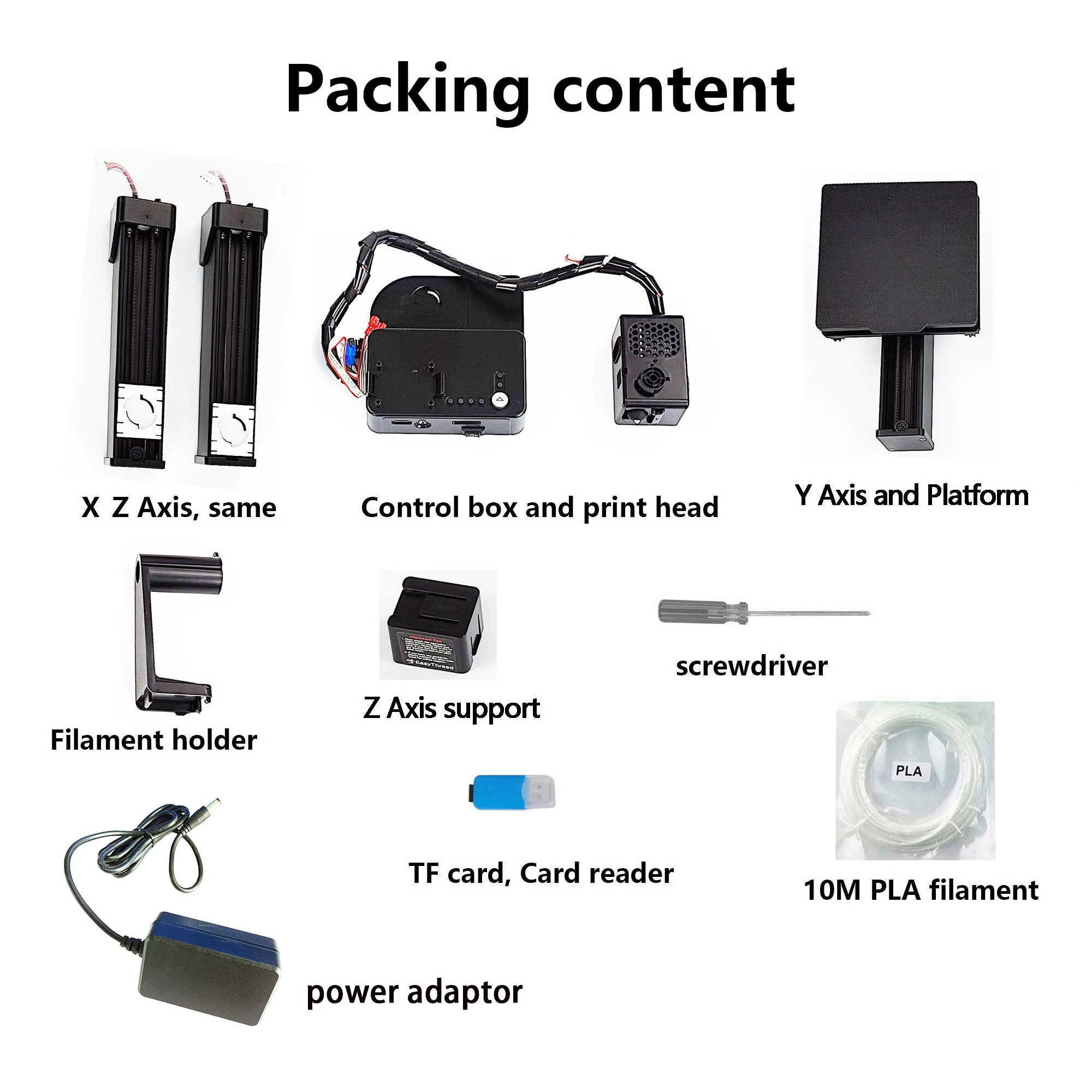 Impresora 3D EasyThreed compatible con filamento PLA TPU de 1,75 mm incluye adaptador de corriente. - Imagen 5