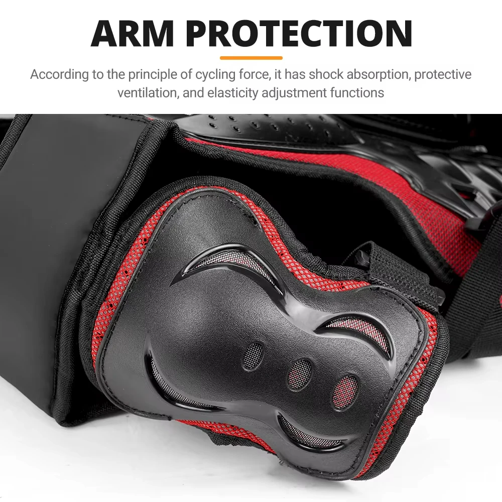 Armadura de motocicleta, chaleco de protección para el pecho, chaqueta de armadura para Motocross, armaduras protectoras, rodilleras para montar, armadura completa para Moto - Imagen 4