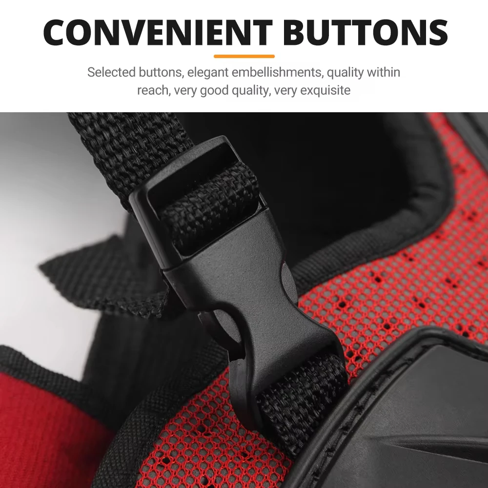 Armadura de motocicleta, chaleco de protección para el pecho, chaqueta de armadura para Motocross, armaduras protectoras, rodilleras para montar, armadura completa para Moto - Imagen 5
